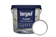 Краска интерьерная моющаяся глубокоматовая ВД BERGAUF Fleur белая БАЗА А 9 л
