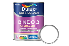 Краска интерьерная моющаяся, глубокоматовая, латексная Dulux BINDO 3 белая/база BW, 1 л