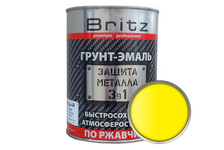 Грунт-эмаль по ржавчине 3 в 1 желтый BRITZ Farbox 20 кг
